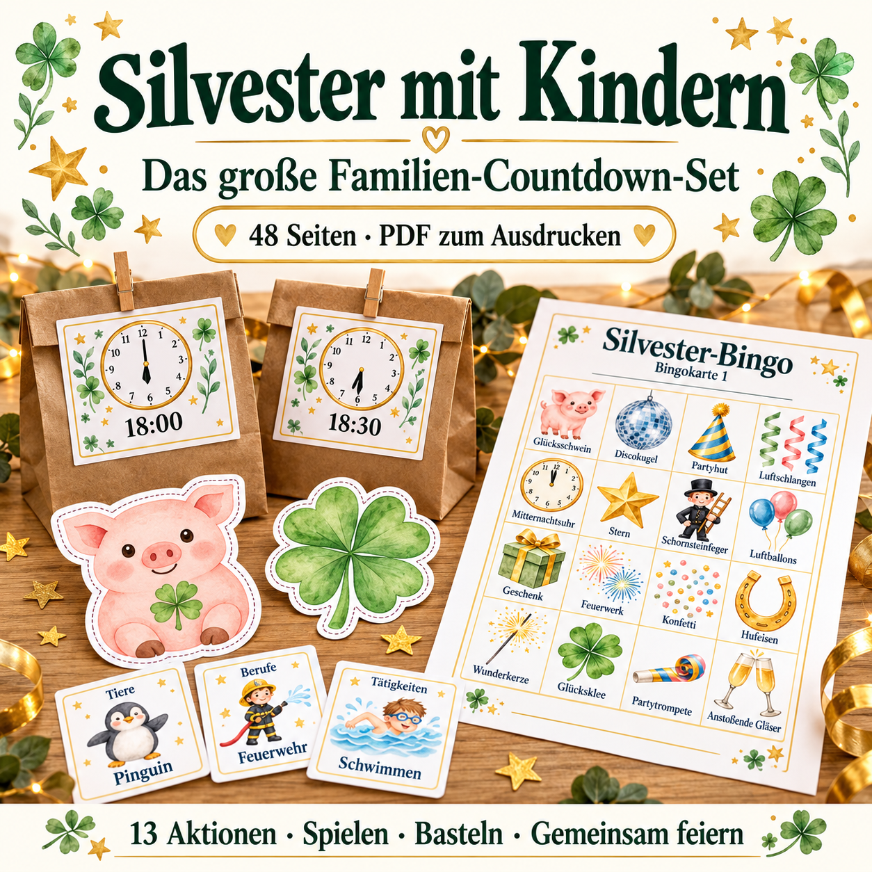 Silvester mit Kindern zu Hause: Ideen für einen entspannten Familienabend